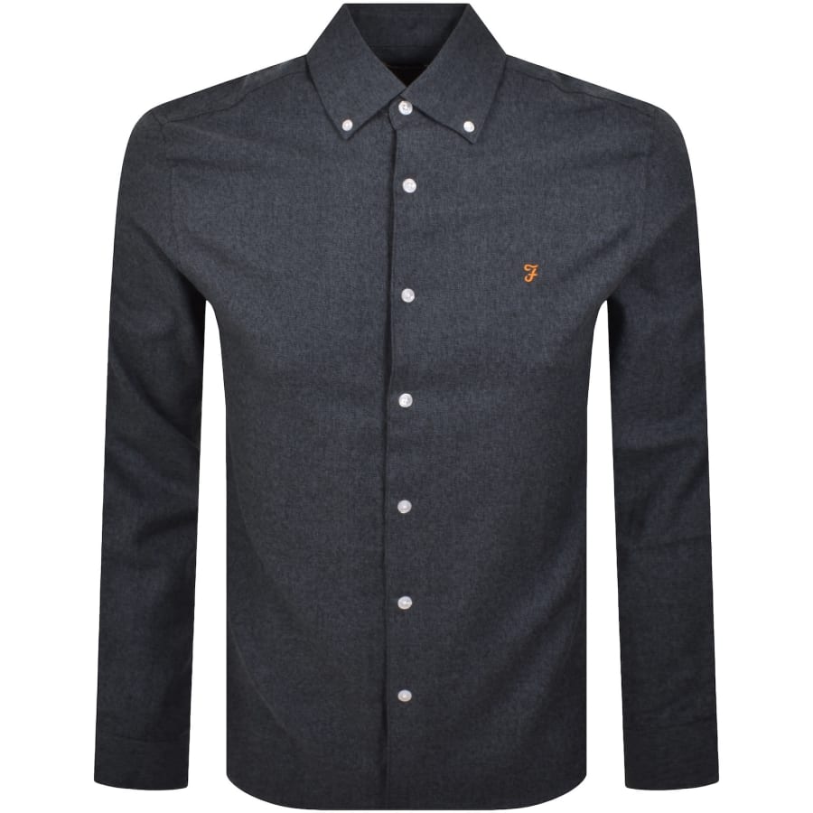Image number 1 for Farah Ali Long Sleeve Shirt Blue