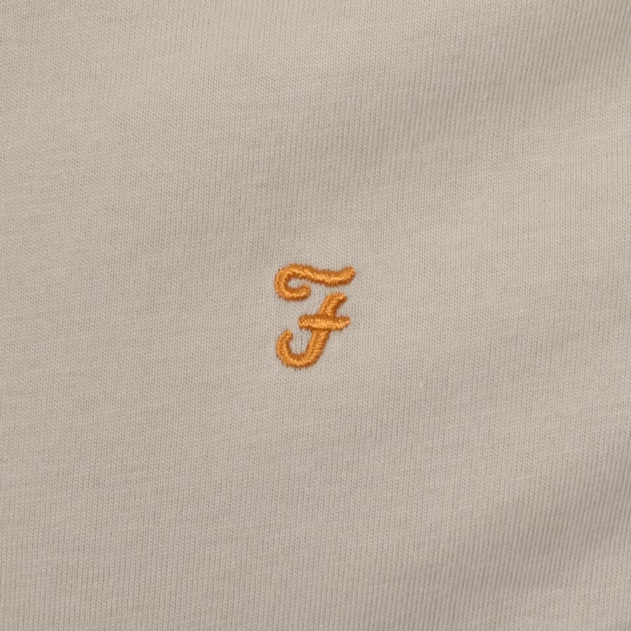 Image number 3 for Farah Danny T Shirt White Smoke Beige