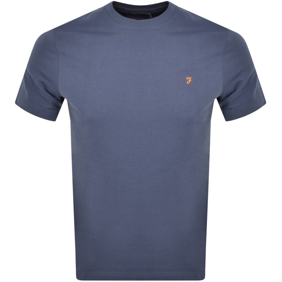 Image number 1 for Farah Danny T Shirt Blue