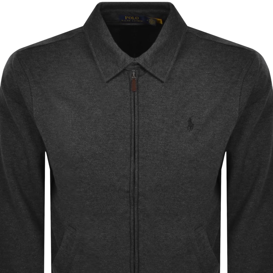 Image number 2 for Ralph Lauren Herringbone Sweatshirt Grey