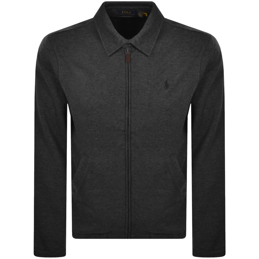 Image number 1 for Ralph Lauren Herringbone Sweatshirt Grey