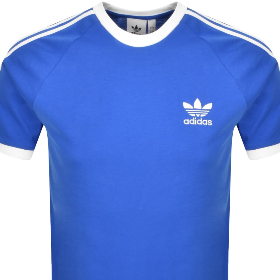 Image number 2 for adidas Originals 3 Stripes T Shirt Blue
