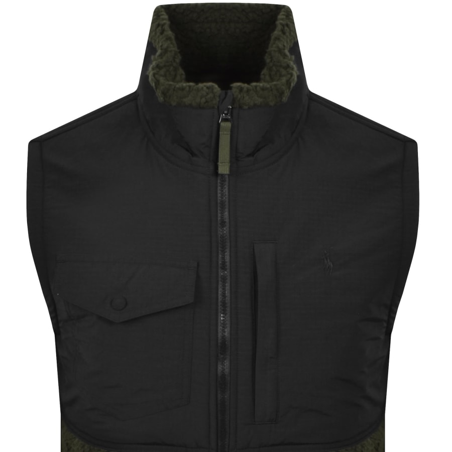 Image number 2 for Ralph Lauren Full Zip Gilet Green