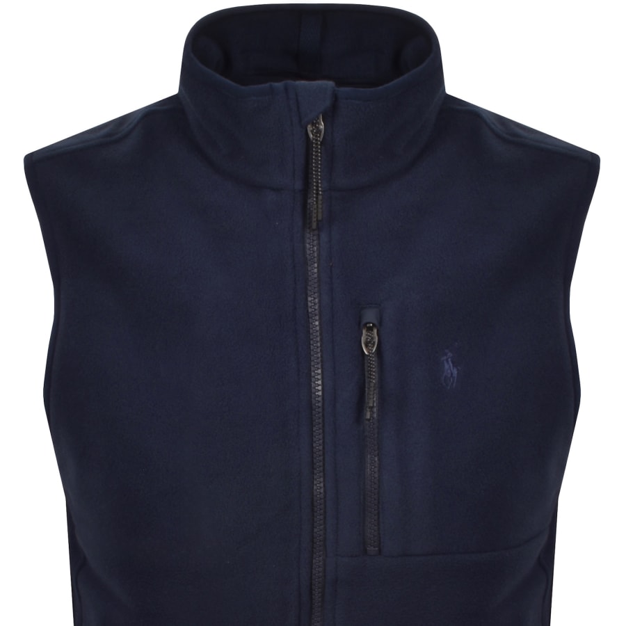 Image number 2 for Ralph Lauren Full Zip Gilet Navy