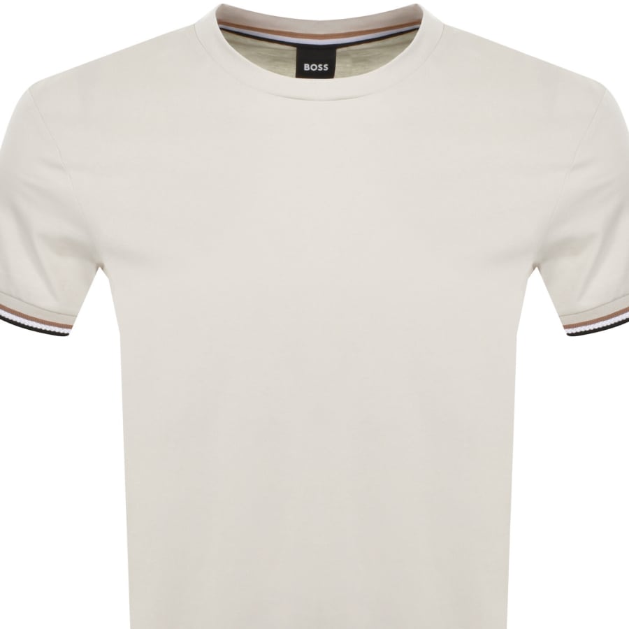 Image number 2 for BOSS Thompson 04 Jersey T Shirt Beige