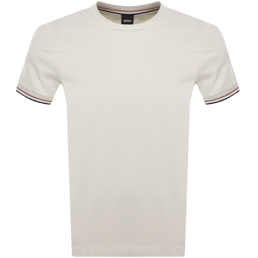 Image number 1 for BOSS Thompson 04 Jersey T Shirt Beige