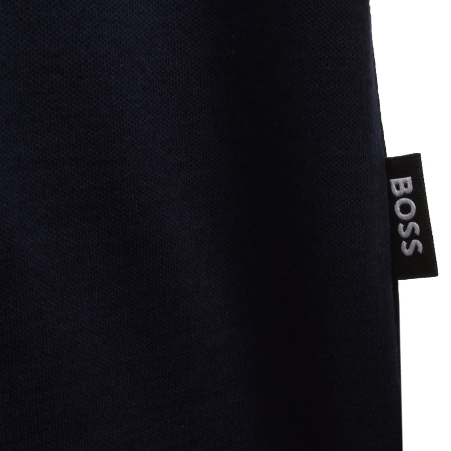 Image number 3 for BOSS H Pleins Slim Fit Polo T Shirt Navy