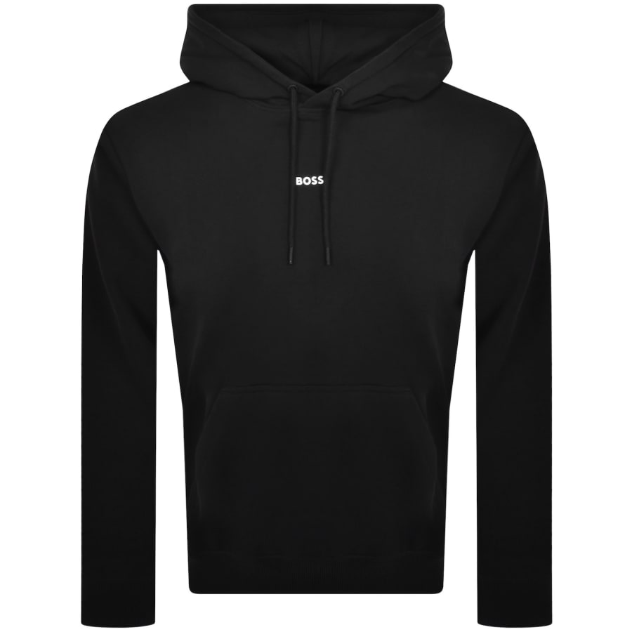 Image number 1 for BOSS Wetalk Pullover Hoodie Black