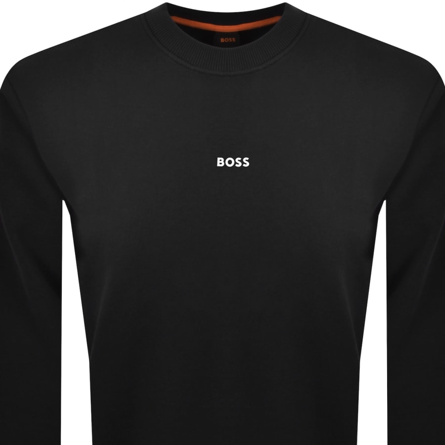 Image number 2 for BOSS We Small Crew Neck Sweatshirt Black
