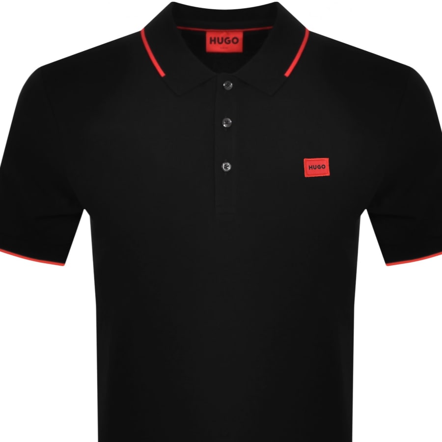 Image number 2 for HUGO Deresino 232 Polo T Shirt Black