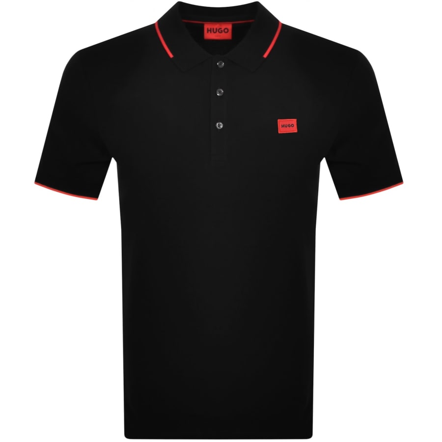 Image number 1 for HUGO Deresino 232 Polo T Shirt Black