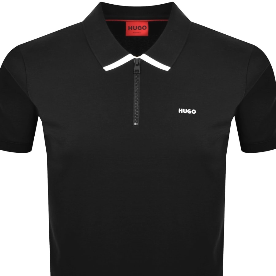 Image number 2 for HUGO Dalomino Polo T Shirt Black