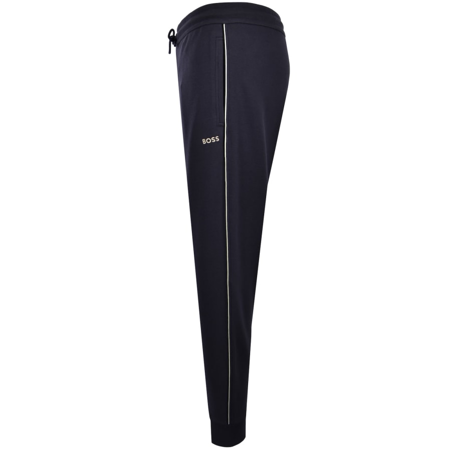 Image number 4 for BOSS Contrast Piping Tracksuit Set Navy