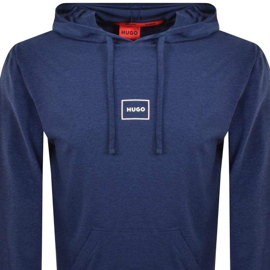 Image number 2 for HUGO Laze Hoodie Dark Blue
