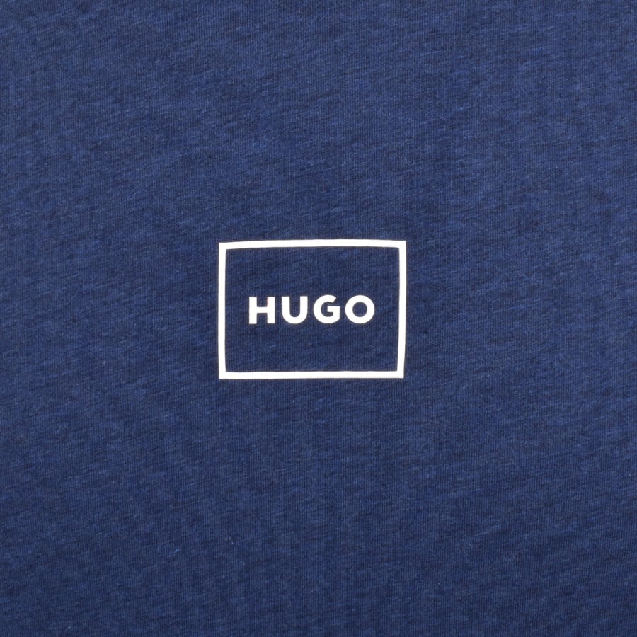 Image number 3 for HUGO Laze Hoodie Dark Blue