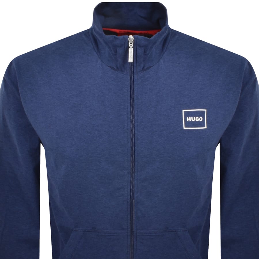 Image number 2 for HUGO Full Zip Laze Sweatshirt Blue