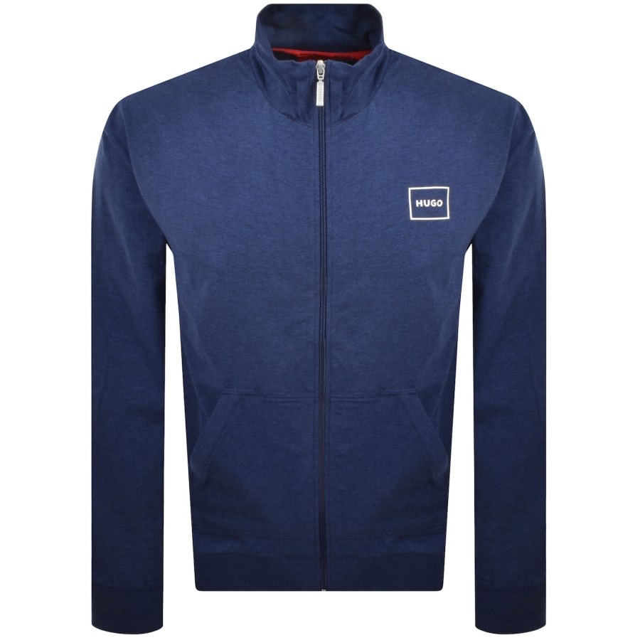 Image number 1 for HUGO Full Zip Laze Sweatshirt Blue