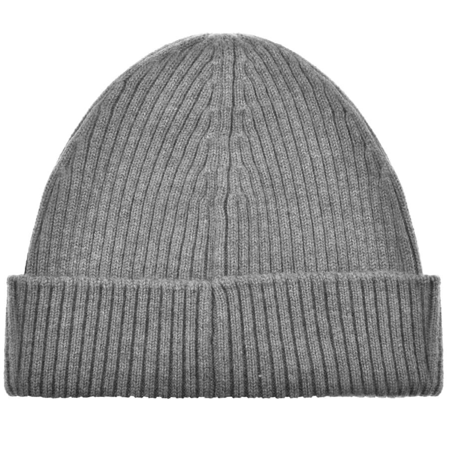 Image number 2 for HUGO Xola Metal Wool Beanie Grey