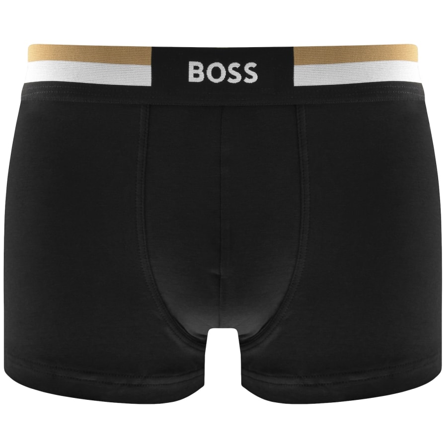 Image number 2 for BOSS Underwear 3 Pack Motion Trunks Black