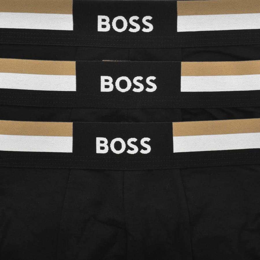 Image number 3 for BOSS Underwear 3 Pack Motion Trunks Black