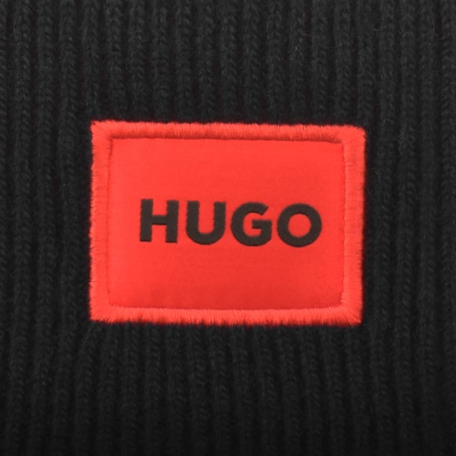 Image number 3 for HUGO Xaff 6 Beanie Hat Black
