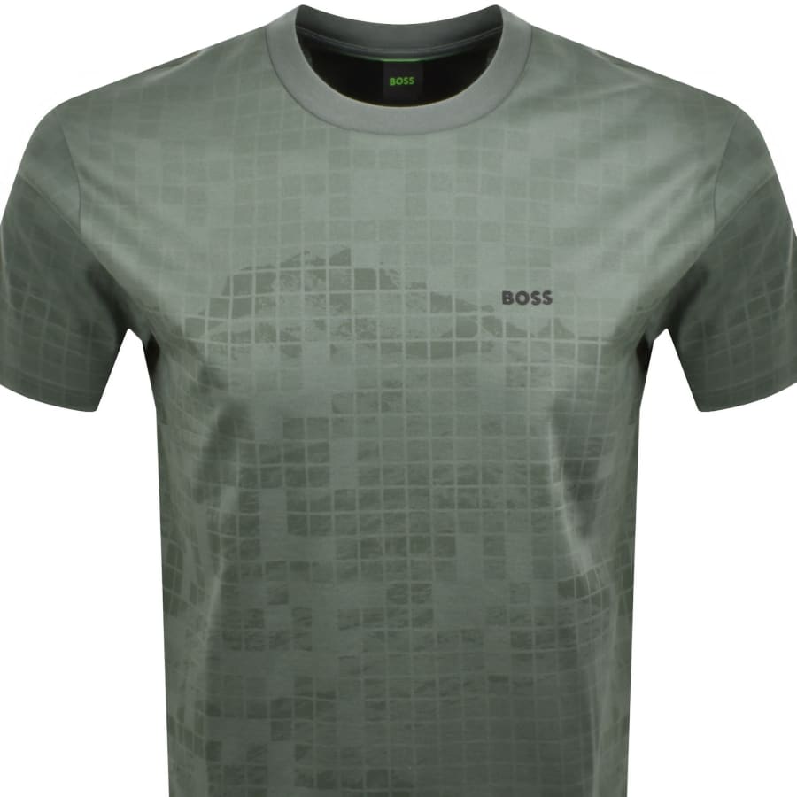 Image number 2 for BOSS Clash T Shirt Green