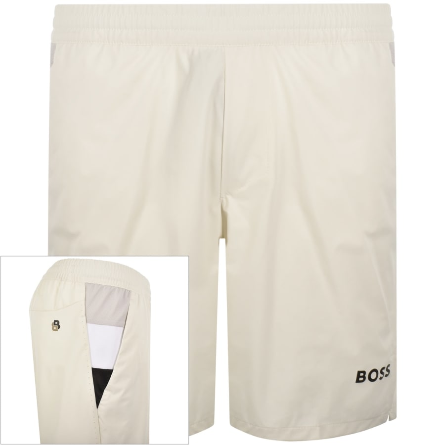 Image number 1 for BOSS Tennis Match Shorts Cream