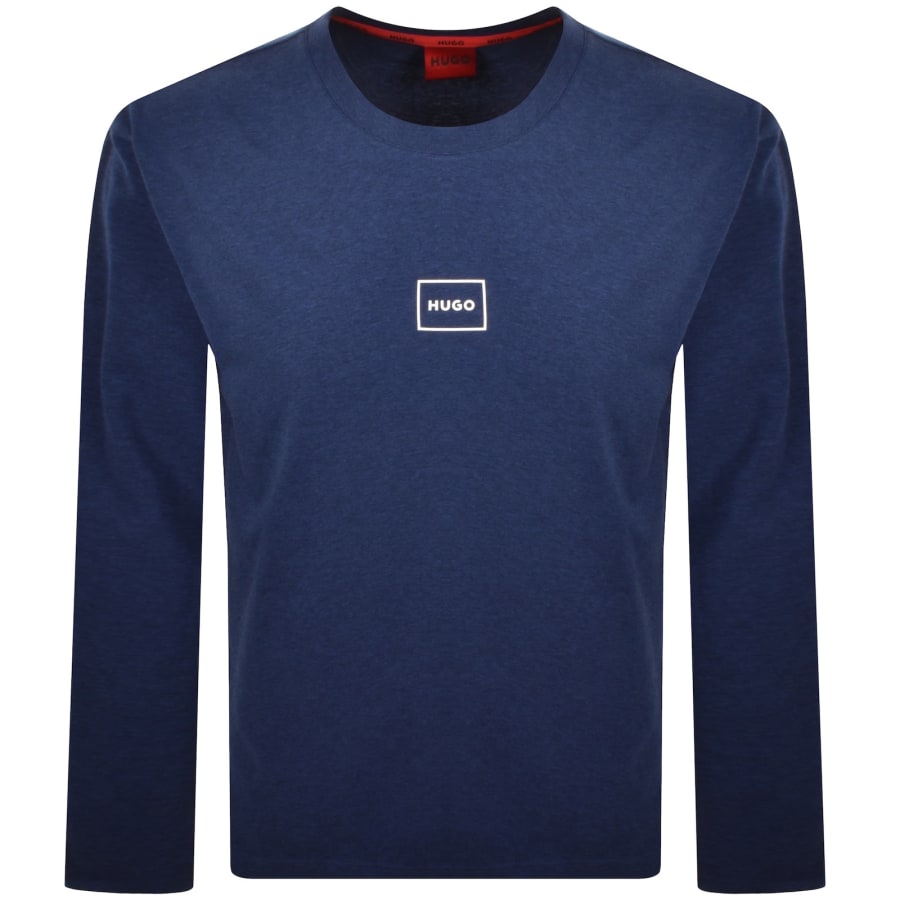 Image number 1 for HUGO Laze Long Sleeve T Shirt Blue