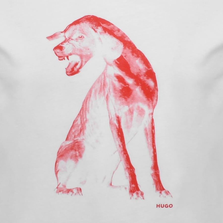 Image number 3 for HUGO Didug T Shirt White