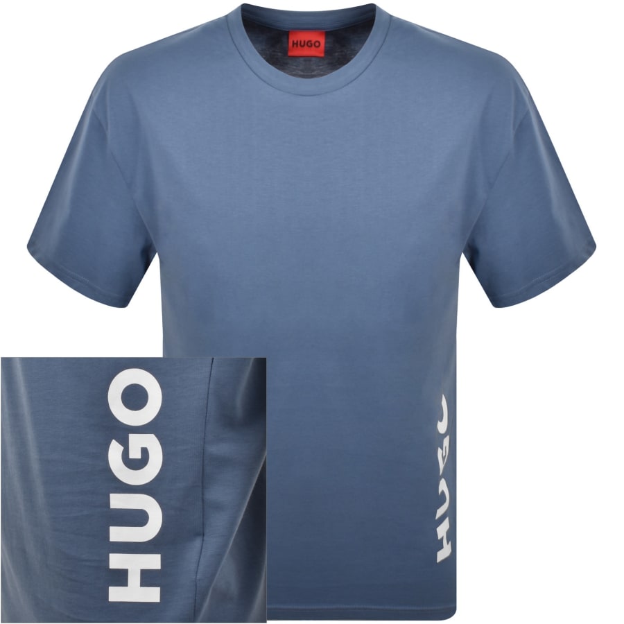Image number 1 for HUGO Relaxed Sun Protected T Shirt Blue