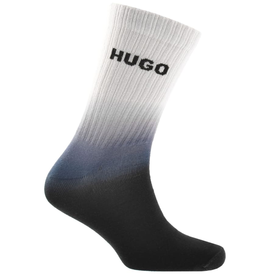 Image number 2 for HUGO 3 Pack Ribbed Socks