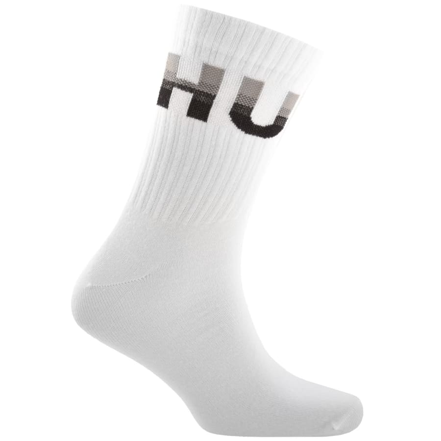 Image number 3 for HUGO 3 Pack Ribbed Socks