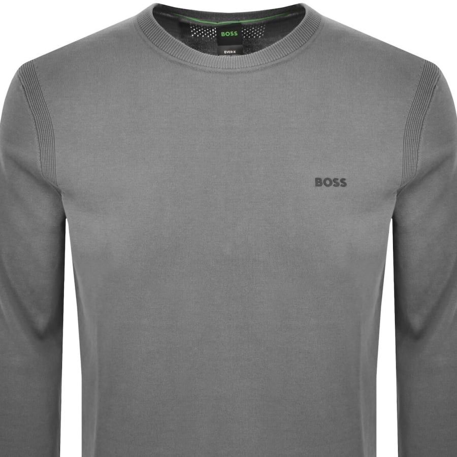 Image number 2 for BOSS Ever X Crew Neck Jumper Grey