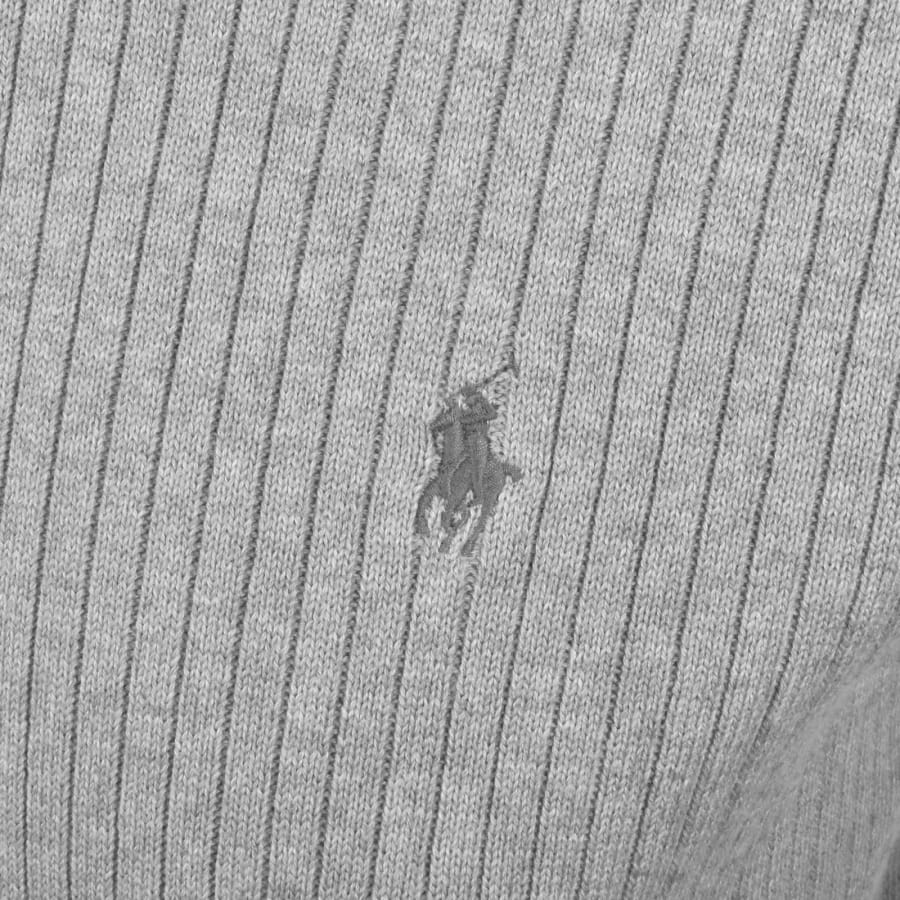 Image number 3 for Ralph Lauren Knit Polo T Shirt Grey