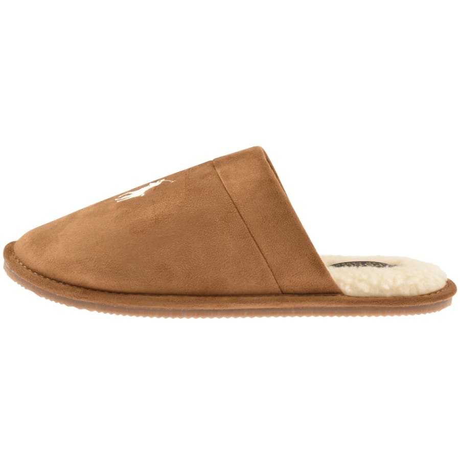 Image number 2 for Ralph Lauren Klarence Slippers Brown
