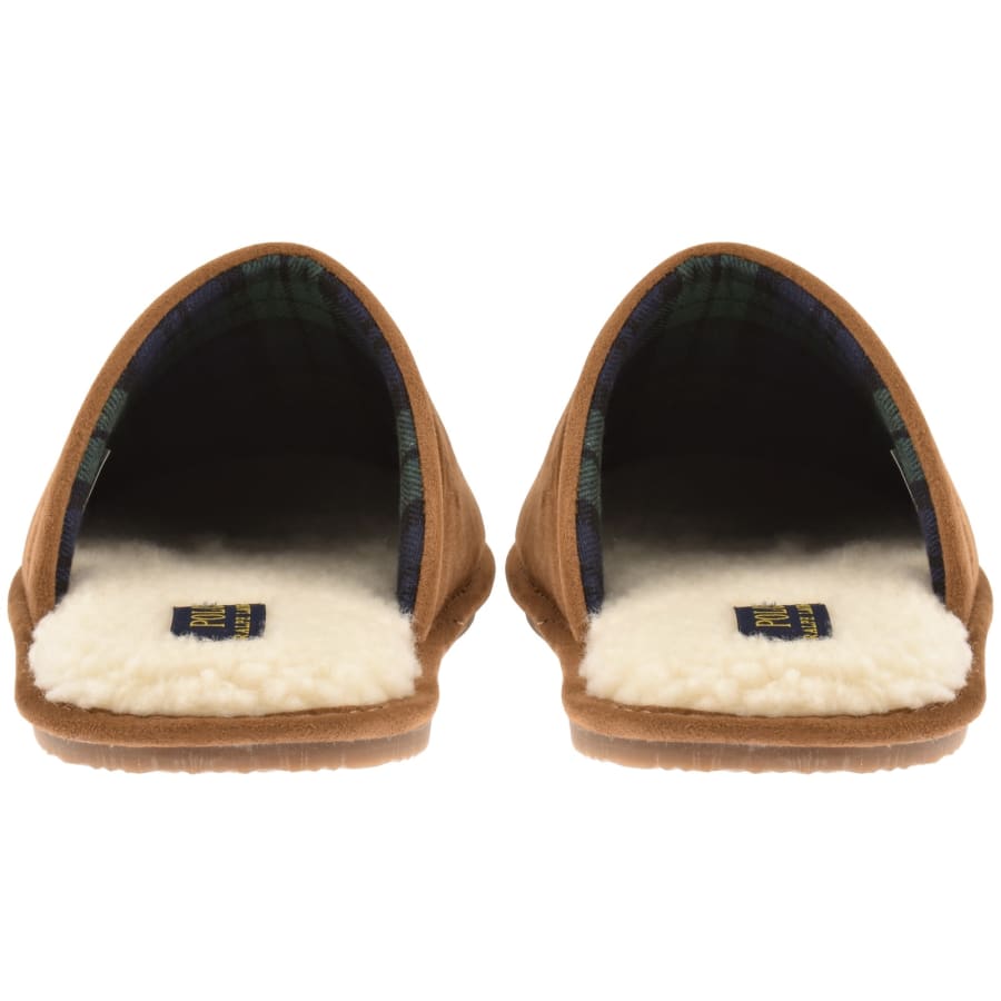 Image number 3 for Ralph Lauren Klarence Slippers Brown