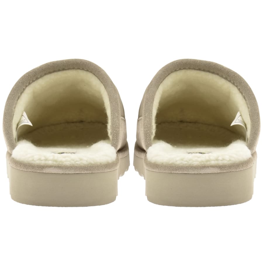 Image number 3 for Ralph Lauren Reade Scuff Slippers Beige