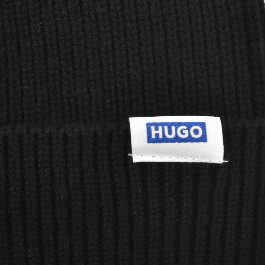 Image number 3 for HUGO Blue Xiav Beanie Hat Black
