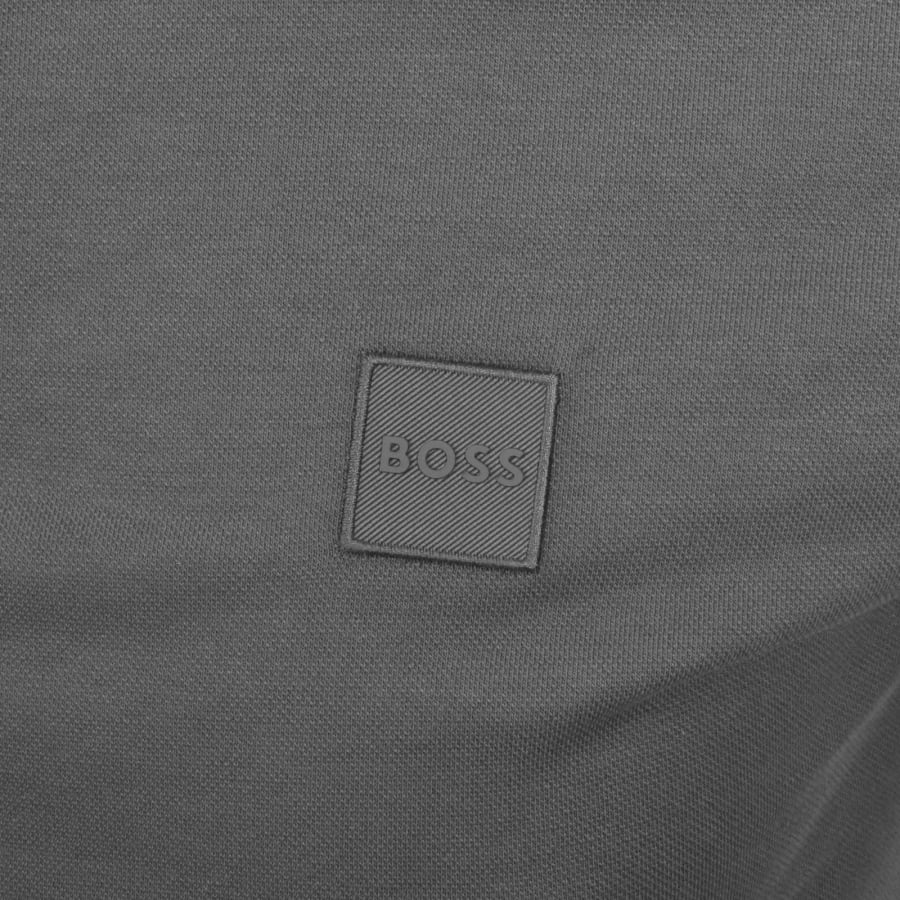 Image number 3 for BOSS Passertip Polo T Shirt Grey