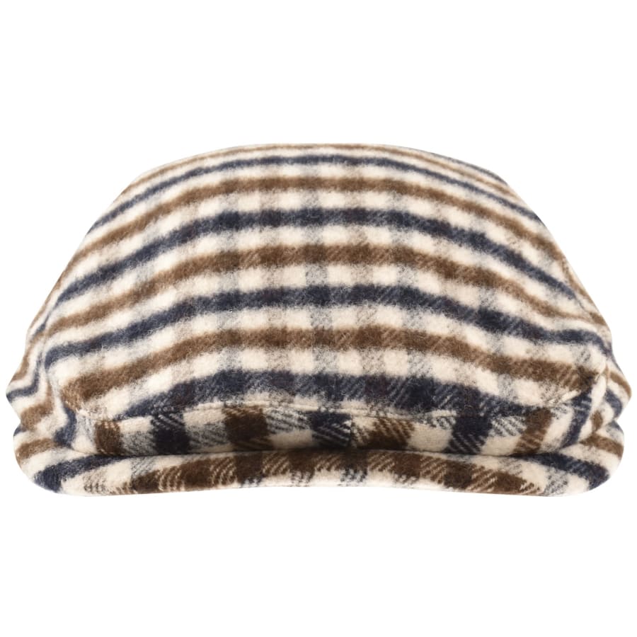 Image number 2 for Aquascutum Club Check Flat Cap Beige