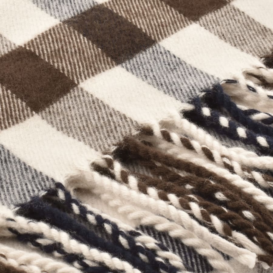 Image number 4 for Aquascutum Club Check Scarf Beige