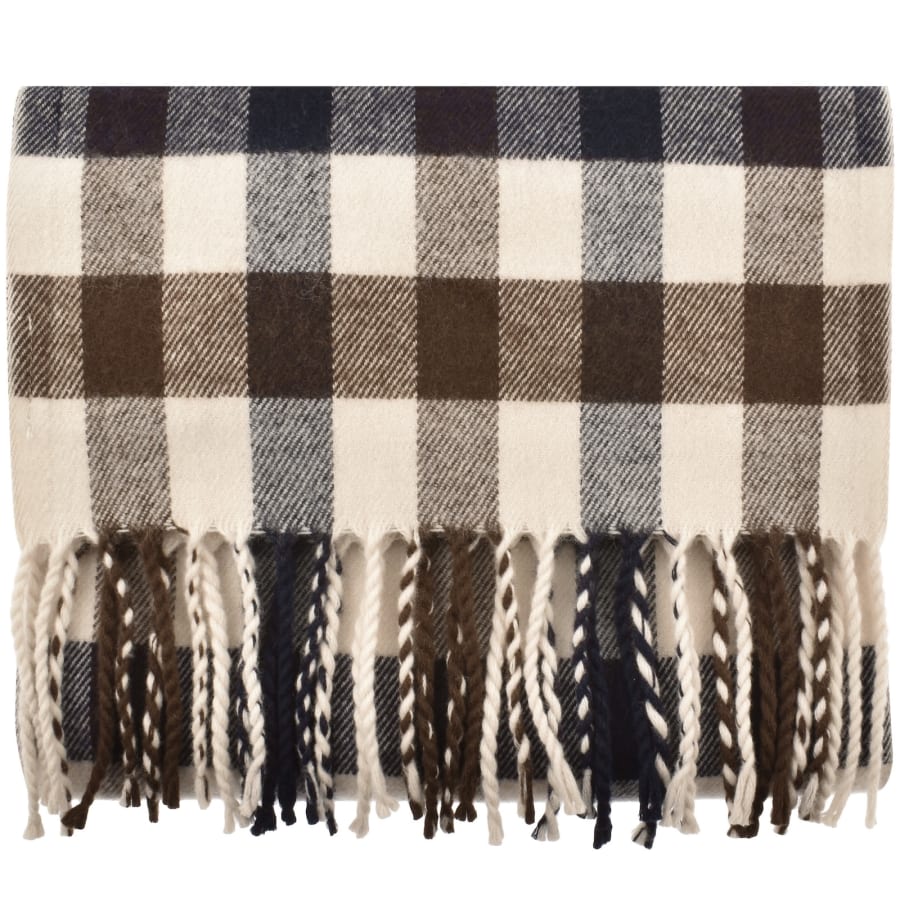Image number 1 for Aquascutum Club Check Scarf Beige