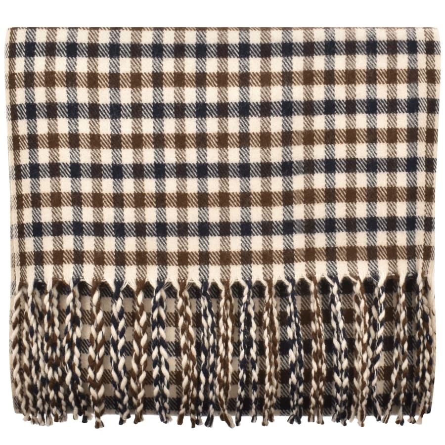 Image number 1 for Aquascutum Club Check Scarf Beige