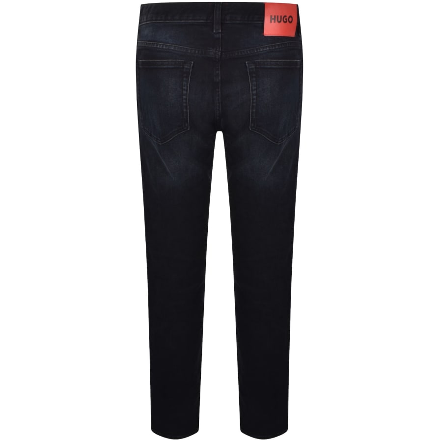 Image number 3 for HUGO 708 Slim Fit Jeans Navy
