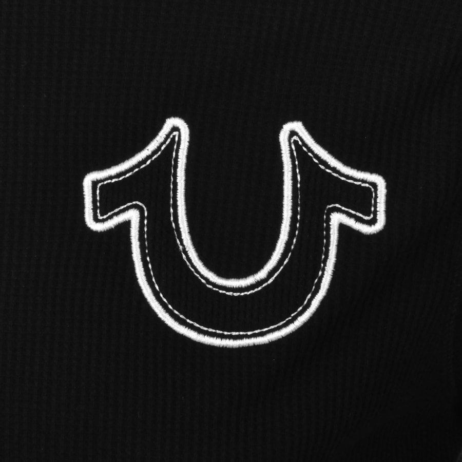 Image number 3 for True Religion Long Sleeve Thermal T Shirt Black