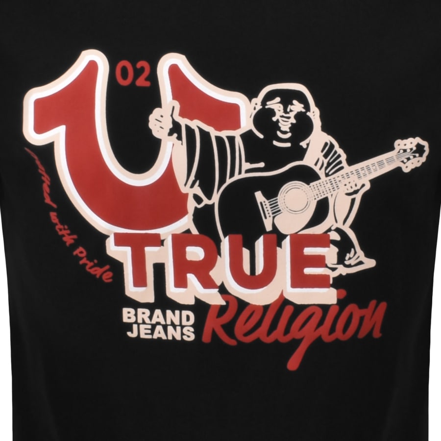 Image number 3 for True Religion Big Buddha T Shirt Black