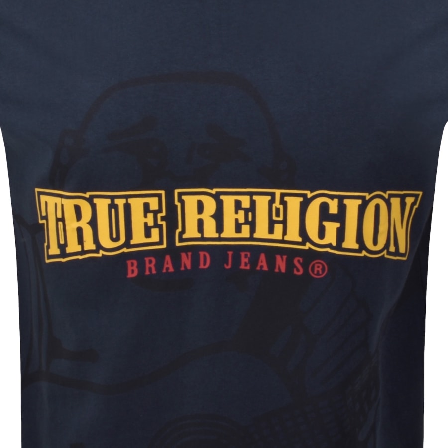 Image number 3 for True Religion Shadow Logo T Shirt Blue