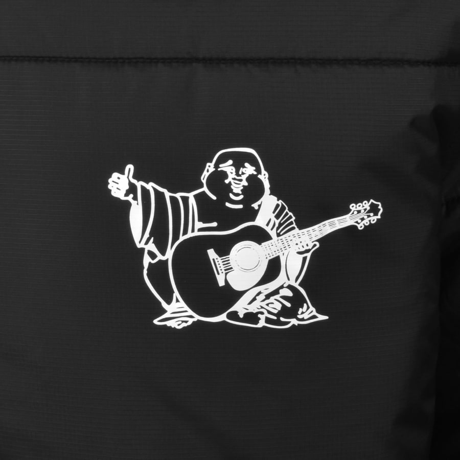 Image number 3 for True Religion Taping Puffer Jacket Black