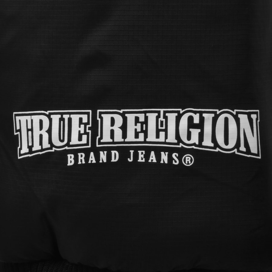 Image number 5 for True Religion Taping Puffer Jacket Black