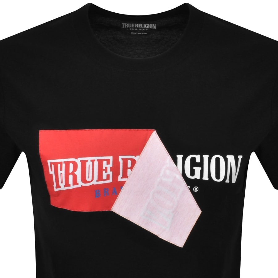 Image number 2 for True Religion Peal Off Arch T Shirt Black